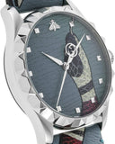 Buy Shop Gucci G Timeless Quartz Blue Dial Blue Leather Strap Watch For Men - YA1264080 USA Online