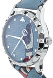 Buy Shop Gucci G Timeless Quartz Blue Dial Blue Leather Strap Watch For Men - YA1264080 USA Online