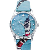 Buy Shop Gucci G Timeless Quartz Blue Dial Blue Leather Strap Watch For Men - YA1264080 USA Online