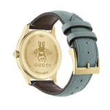 Buy Shop Gucci G Timeless Quartz Blue Dial Blue Leather Strap Watch For Men - YA1264097 USA Online
