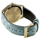 Buy Shop Gucci G Timeless Quartz Blue Dial Blue Leather Strap Watch For Men - YA1264097 USA Online