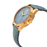 Buy Shop Gucci G Timeless Quartz Blue Dial Blue Leather Strap Watch For Men - YA1264097 USA Online