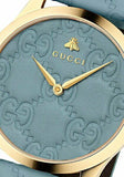 Buy Shop Gucci G Timeless Quartz Blue Dial Blue Leather Strap Watch For Men - YA1264097 USA Online