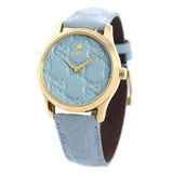 Buy Shop Gucci G Timeless Quartz Blue Dial Blue Leather Strap Watch For Men - YA1264097 USA Online