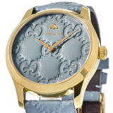 Buy Shop Gucci G Timeless Quartz Blue Dial Blue Leather Strap Watch For Men - YA1264097 USA Online
