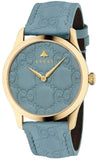 Buy Shop Gucci G Timeless Quartz Blue Dial Blue Leather Strap Watch For Men - YA1264097 USA Online