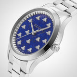 Buy Shop Gucci G Timeless Quartz Blue Dial Silver Steel Strap Watch for Women - YA1265043 USA Online