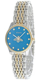 Buy Shop Gucci G Timeless Quartz Blue Dial Two Tone Steel Strap Watch For Women - YA1265029 USA Online