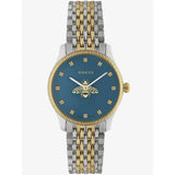 Buy Shop Gucci G Timeless Quartz Blue Dial Two Tone Steel Strap Watch For Women - YA1265029 USA Online