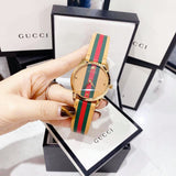 Buy Shop Gucci G Timeless Quartz Brown Dial Brown Leather Strap Unisex Watch - YA1264077 USA Online
