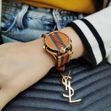 Buy Shop Gucci G Timeless Quartz Brown Dial Brown Leather Strap Unisex Watch - YA1264077 USA Online
