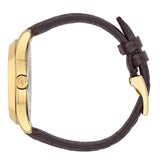 Buy Shop Gucci G Timeless Quartz Brown Dial Brown Leather Strap Watch for Men - YA1264035 USA Online