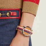 Buy Shop Gucci G Timeless Quartz Brown Dial Brown Leather Strap Watch For Men - YA1264078 USA Online
