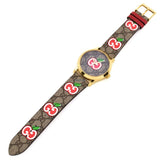 Buy Shop Gucci G Timeless Quartz Brown Dial Brown Leather Strap Watch For Men - YA1264158 USA Online