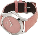 Buy Shop Gucci G Timeless Quartz Candy Pink Dial Pink Leather Strap Watch For Women - YA1264030 USA Online
