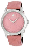 Buy Shop Gucci G Timeless Quartz Candy Pink Dial Pink Leather Strap Watch For Women - YA1264030 USA Online