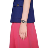 Buy Shop Gucci G Timeless Quartz Diamonds Black Dial Silver Steel Strap Watch For Women - YA1265024 USA Online