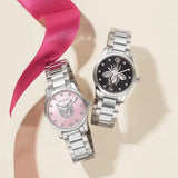 Buy Shop Gucci G Timeless Quartz Diamonds Black Dial Silver Steel Strap Watch For Women - YA1265024 USA Online