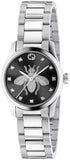 Buy Shop Gucci G Timeless Quartz Diamonds Black Dial Silver Steel Strap Watch For Women - YA1265024 USA Online