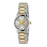 Buy Shop Gucci G Timeless Quartz Diamonds Silver Dial Two Tone Steel Strap Watch For Women - YA1265016 USA Online