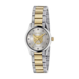 Buy Shop Gucci G Timeless Quartz Diamonds Silver Dial Two Tone Steel Strap Watch For Women - YA1265016 USA Online