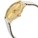 Buy Shop Gucci G Timeless Quartz Gold Dial Beige Leather Strap Watch For Women - YA1264180 USA Online