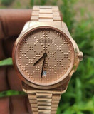 Buy Shop Gucci G Timeless Quartz Gold Dial Gold Steel Strap Watch For Women - YA126482 USA Online