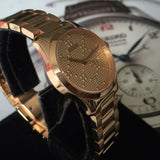 Buy Shop Gucci G Timeless Quartz Gold Dial Gold Steel Strap Watch For Women - YA126482 USA Online