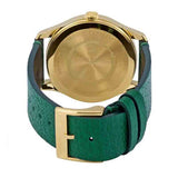 Buy Shop Gucci G Timeless Quartz Green Dial Green Leather Strap Watch For Women - YA1264099 USA Online