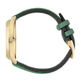 Buy Shop Gucci G Timeless Quartz Green Dial Green Leather Strap Watch For Women - YA1264099 USA Online