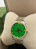 Buy Shop Gucci G Timeless Quartz Green Dial Two Tone Steel Strap Watch For Men - YA1264182 USA Online