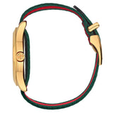 Buy Shop Gucci G Timeless Quartz Green & Red Dial Green & Red NATO Strap Watch For Men - YA126487A USA Online
