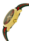 Buy Shop Gucci G Timeless Quartz Green & Red Dial Green & Red NATO Strap Watch For Men - YA126487A USA Online