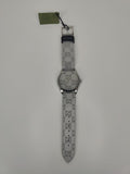 Buy Shop Gucci G Timeless Quartz Grey Dial Grey Leather Strap Watch For Men - YA1264058 USA Online