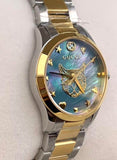 Buy Shop Gucci G Timeless Quartz Mother of Pearl Blue Dial Two Tone Steel Strap Watch For Women - YA1265011 USA Online