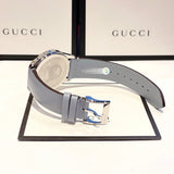 Buy Shop Gucci G Timeless Quartz Mother of Pearl Dial Blue Leather Strap Watch For Women - YA1264124 USA Online