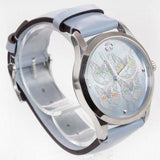 Buy Shop Gucci G Timeless Quartz Mother of Pearl Dial Blue Leather Strap Watch For Women - YA1264124 USA Online