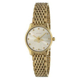 Buy Shop Gucci G Timeless Quartz Mother of Pearl Dial Gold Steel Strap Watch For Women - YA1265021 USA Online