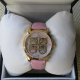 Buy Shop Gucci G Timeless Quartz Mother of Pearl Dial Pink Leather Strap Watch For Women - YA1264132 USA Online