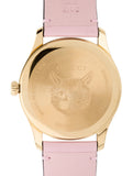 Buy Shop Gucci G Timeless Quartz Mother of Pearl Dial Pink Leather Strap Watch For Women - YA1264132 USA Online