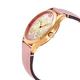 Buy Shop Gucci G Timeless Quartz Mother of Pearl Dial Pink Leather Strap Watch For Women - YA1264132 USA Online