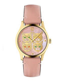 Buy Shop Gucci G Timeless Quartz Mother of Pearl Dial Pink Leather Strap Watch For Women - YA1264132 USA Online