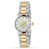 Buy Shop Gucci G Timeless Quartz Mother of Pearl Dial Two Tone Steel Strap Watch For Women - YA1265012 USA Online