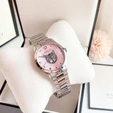 Buy Shop Gucci G Timeless Quartz Mother of Pearl Pink Dial Silver Steel Strap Watch for Women - YA1264166 USA Online