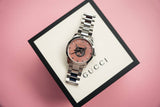 Buy Shop Gucci G Timeless Quartz Mother of Pearl Pink Dial Silver Steel Strap Watch for Women - YA1264166 USA Online