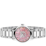 Buy Shop Gucci G Timeless Quartz Mother of Pearl Pink Dial Silver Steel Strap Watch For Women - YA1265013 USA Online