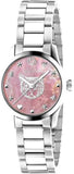 Buy Shop Gucci G Timeless Quartz Mother of Pearl Pink Dial Silver Steel Strap Watch For Women - YA1265013 USA Online
