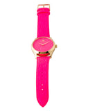 Buy Shop Gucci G Timeless Quartz Pink Dial Pink Leather Strap Watch For Women - YA1264115 USA Online