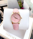 Buy Shop Gucci G Timeless Quartz Pink Dial Pink Leather Strap Watch For Women - YA1265005 USA Online