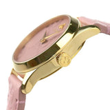 Buy Shop Gucci G Timeless Quartz Pink Dial Pink Leather Strap Watch For Women - YA1265005 USA Online